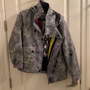 Volcom paint splatter ski jacket